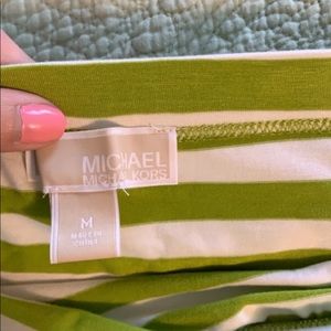 Green and white Maxi skirt